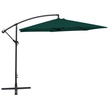 Umbrela de gradina, hexagonala, vidaXL, Tesatura, 3 m, Verde