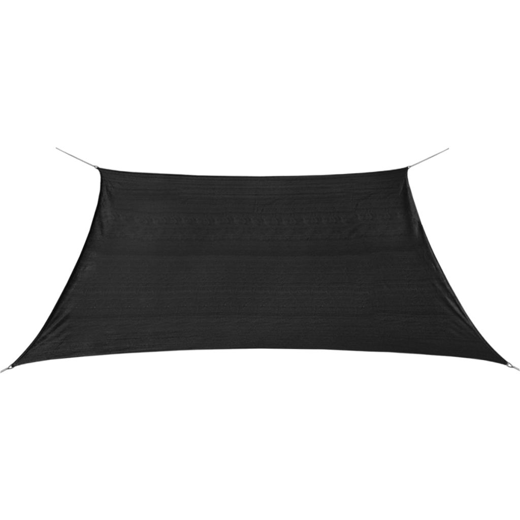 Copertina tip parasolar, patrat, vidaXL, HDPE, 3.6 x 3.6 m, Negru