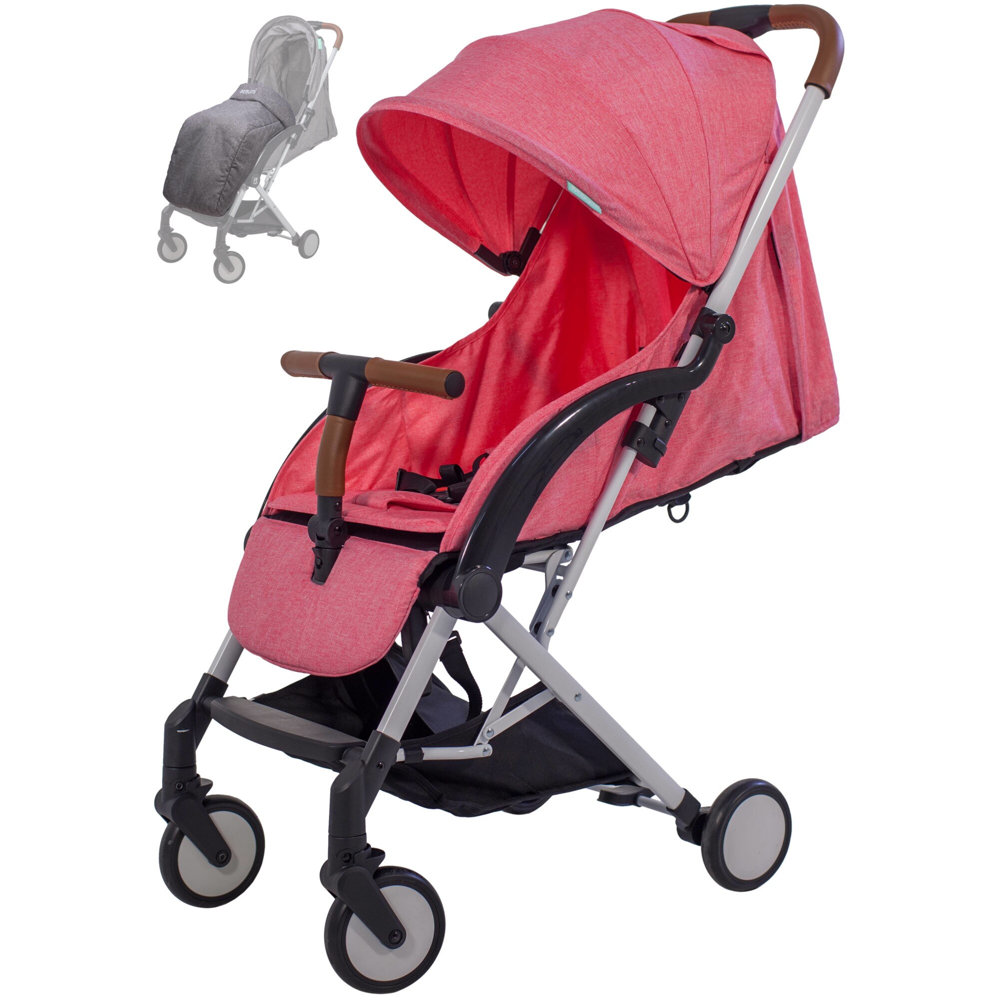 Carucior compact BEBUMI Sport 0-4 ani Food Tray Foot Cover Roz