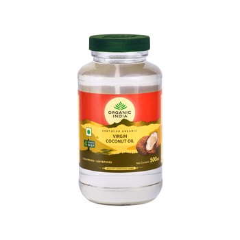 Ulei (Extra)Virgin de Cocos Premium 500ml, Nerafinat, 100% Certificat Organic, Extras la Rece si Unic Centrifugat, Organic India Ulei (Extra)Virgin de Cocos Premium 500ml, Nerafinat, 100% Certificat Organic, Extras la Rece si Unic Centrifugat, Organic India