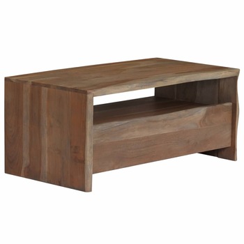 Masuta de cafea vidaXL, Lemn de acacia, 90 x 50 x 40 cm, Gri Masuta de cafea vidaXL, Lemn de acacia, 90 x 50 x 40 cm, Gri