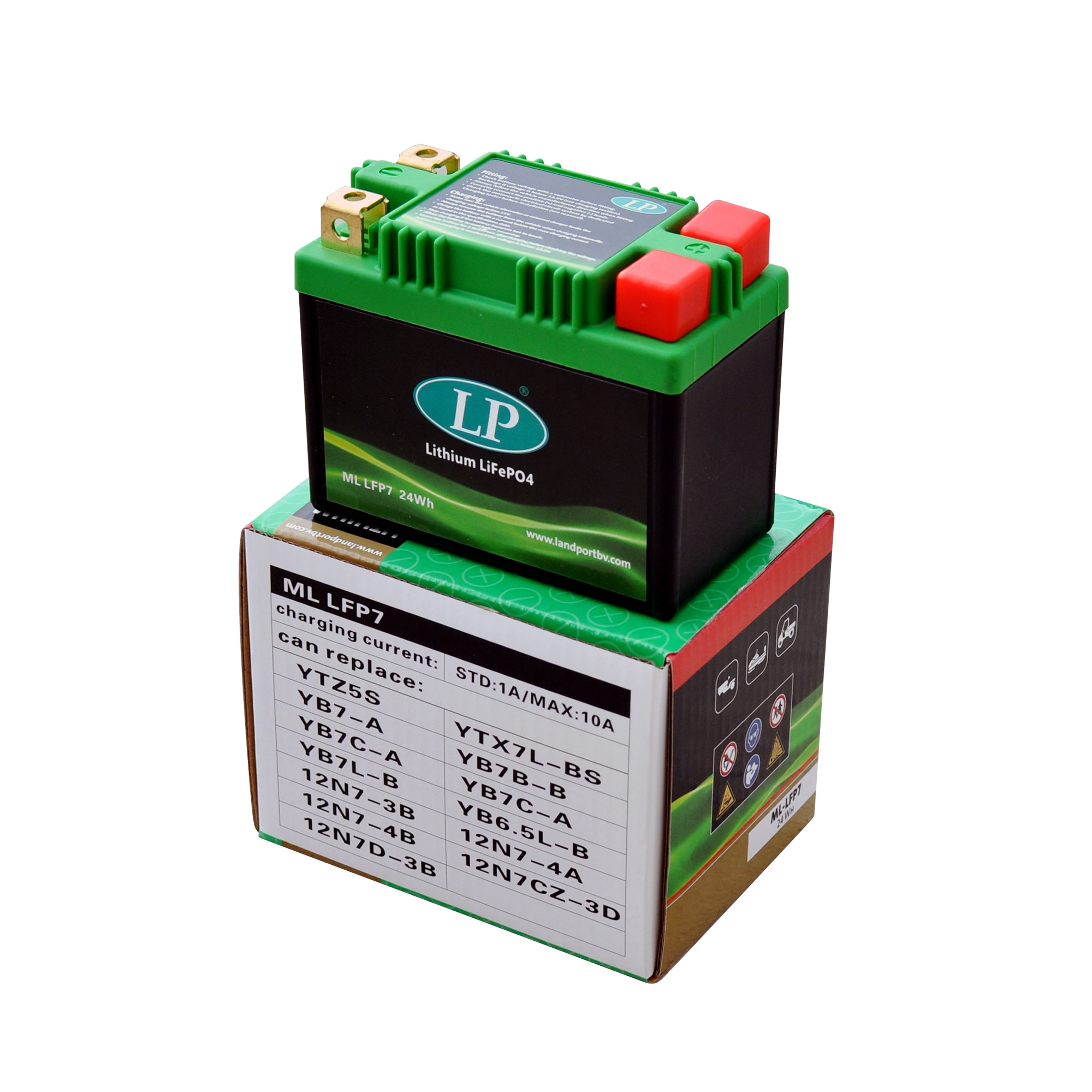 Baterie moto LANDPORT Lithium LFP7