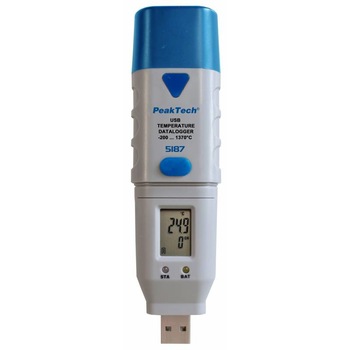 Data Logger USB, PEAKTECH, temperatura tip K Data Logger USB, PEAKTECH, temperatura tip K