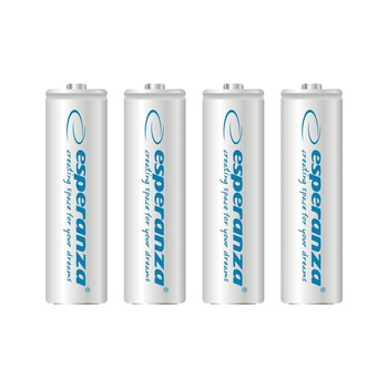 Baterii reincarcabile Ni-MH AA 2000MAH x4, Esperanza EZA104W Baterii reincarcabile Ni-MH AA 2000MAH x4, Esperanza EZA104W