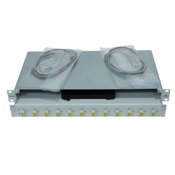 Splicebox, Schrack, 4 fibre, conector LC, fibra 50/125µm OM2, culisant, 19 Splicebox, Schrack, 4 fibre, conector LC, fibra 50/125µm OM2, culisant, 19