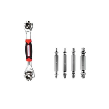 Set cheie universala multifunctionala 48 in 1, 4 extractoare pentru suruburi deteriorate + Bec Led Heinner 7W, 530 lm, lumina calda, culoare 3.000K, durata de viata 25.000 ore, soclu E27 Set cheie universala multifunctionala 48 in 1, 4 extractoare pentru suruburi deteriorate + Bec Led Heinner 7W, 530 lm, lumina calda, culoare 3.000K, durata de viata 25.000 ore, soclu E27
