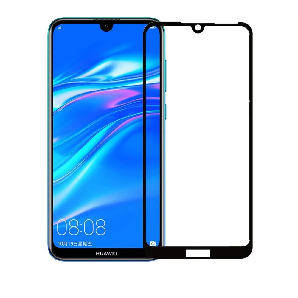 Folie sticla full size 3D, cu adeziv pe toata suprafata, EuroCELL, pentru P Smart 2019-Negru