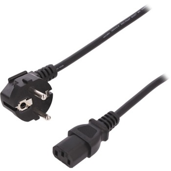 Cablu de alimentare inclinat , Assmann , IEC , C13 tata mama , 2.5m Cablu de alimentare inclinat , Assmann , IEC , C13 tata mama , 2.5m
