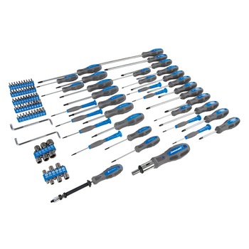 Trusa 100 piese, surubelnite, adaptoare, biti, surubelnita clichet, Silverline Trusa 100 piese, surubelnite, adaptoare, biti, surubelnita clichet, Silverline
