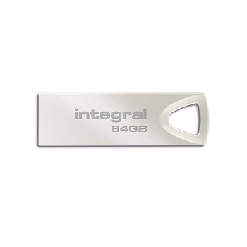 Memorie Flash Integral Arc, USB 2.0, capacitate 64 GB Memorie Flash Integral Arc, USB 2.0, capacitate 64 GB