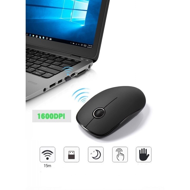 Mishka Qtuo Gepc071ab Bezzhichna S Nano Priemnik Bezshumen Buton S 1600 Dpi 2 4 G Emag Bg