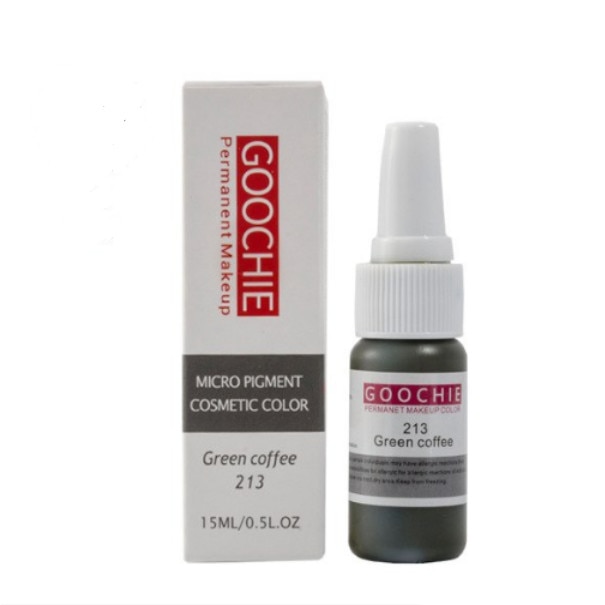 Pigment tatuaj cosmetic Goochie, 213, Green Coffee, 15ml