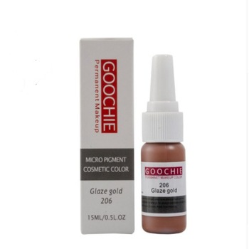 Pigment tatuaj cosmetic Goochie, 206 Glaze Gold, 15ml Pigment tatuaj cosmetic Goochie, 206 Glaze Gold, 15ml