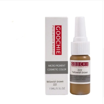 Pigment tatuaj cosmetic Goochie, 222 Yellowish brown, 15ml Pigment tatuaj cosmetic Goochie, 222 Yellowish brown, 15ml