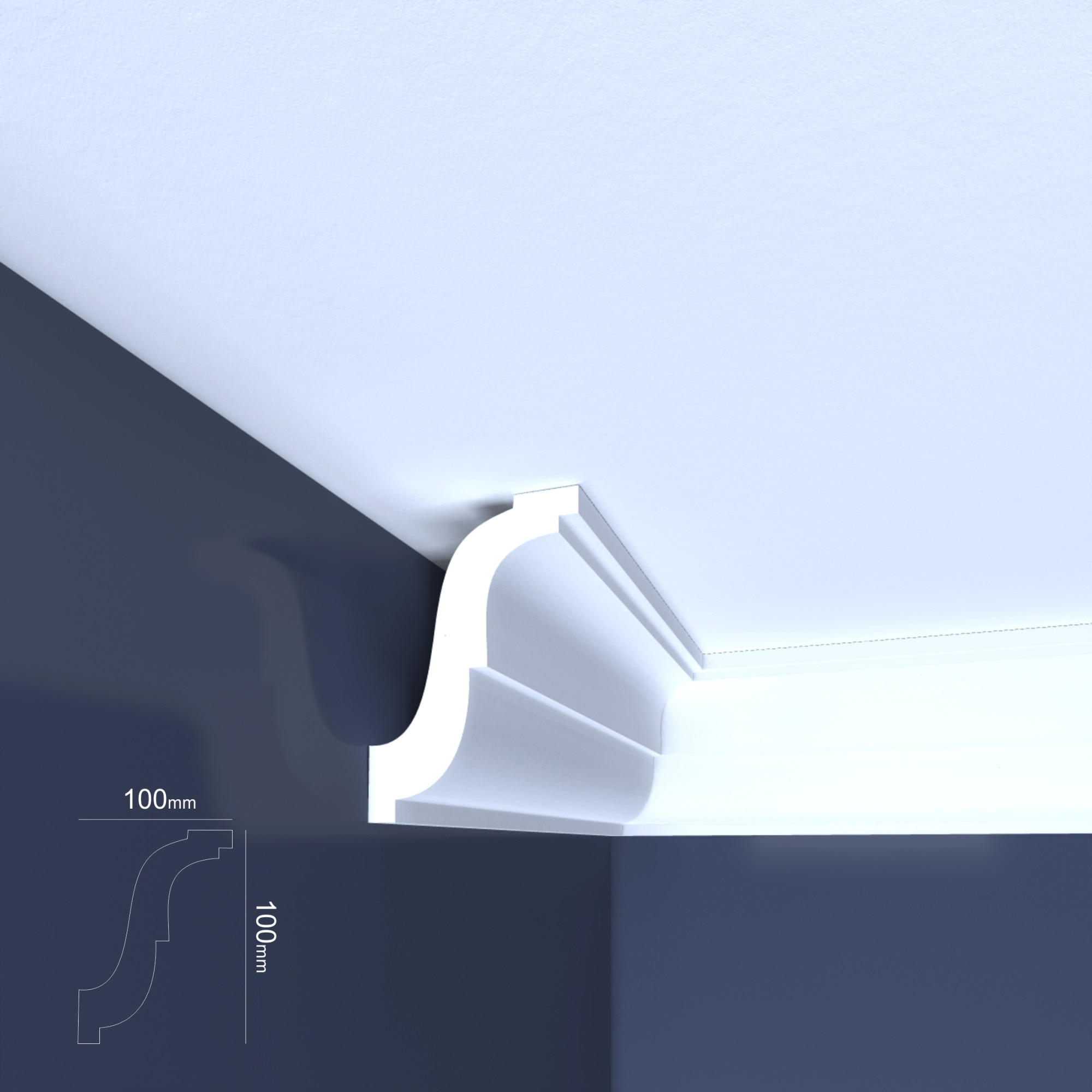 Scafa decorativa din polistiren, Thermodecor, XPS b26, 2 m eMAG.ro