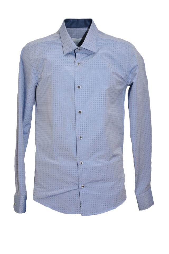 Camasa de barbati din bumbac, D&J Exclusive, Albastru