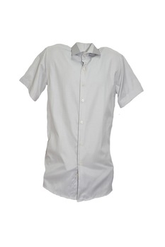 Camasa barbateasca de ocazie cu maneca scurta, D&J Exclusive, Gri Camasa barbateasca de ocazie cu maneca scurta, D&J Exclusive, Gri