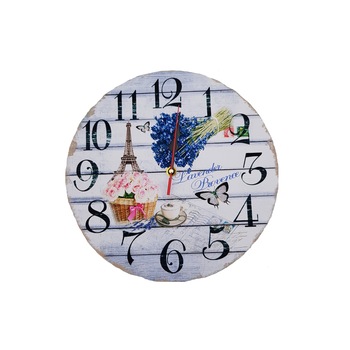 Ceas decorativ, perete,lemn,lavanda Ceas decorativ, perete,lemn,lavanda