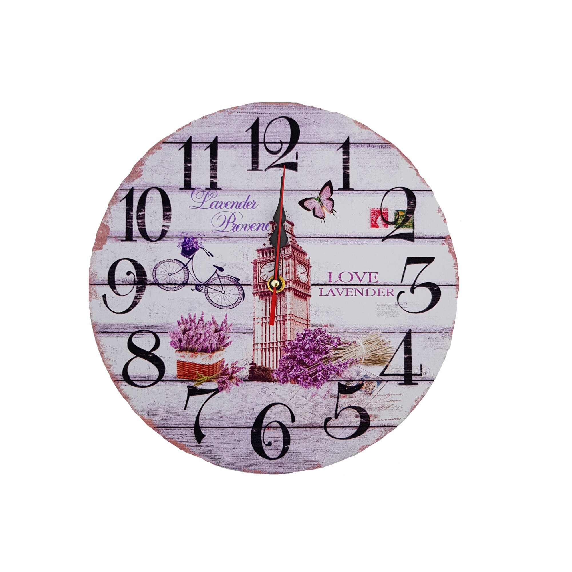 Ceas decorativ, perete,lemn,love