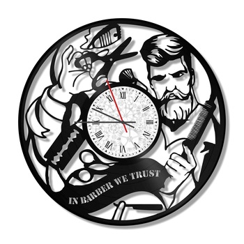 Ceas de perete Vintage din vinil Revival Vinyl Wall Clock Barber Shop 5 Ceas de perete Vintage din vinil Revival Vinyl Wall Clock Barber Shop 5