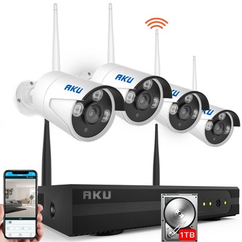 Kit supraveghere video AKU wireless 4 camere IP CLEAR HD + HDD 1TB + NVR 4 canale H264 interior exterior carcase metalice cu infrarosu 25m iesire internet cu vizualizare pe telefon mobil tableta si desktop Kit supraveghere video AKU wireless 4 camere IP CLEAR HD + HDD 1TB + NVR 4 canale H264 interior exterior carcase metalice cu infrarosu 25m iesire internet cu vizualizare pe telefon mobil tableta si desktop