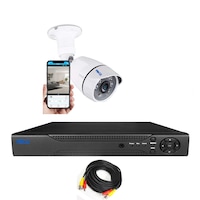 kit supraveghere video aku 1 camere super clear ahd  dvr 4 canale full hd 1080n h264 interior exterior carcase metalice cu infrarosu iesire internet cu vizualizare pe telefon mobil tableta desktop imagen 16_0_
0