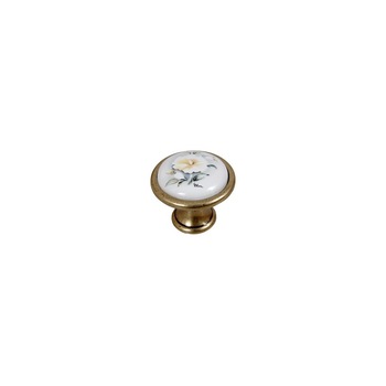 Buton mobila E053 portelan floare gri, 33mm Buton mobila E053 portelan floare gri, 33mm