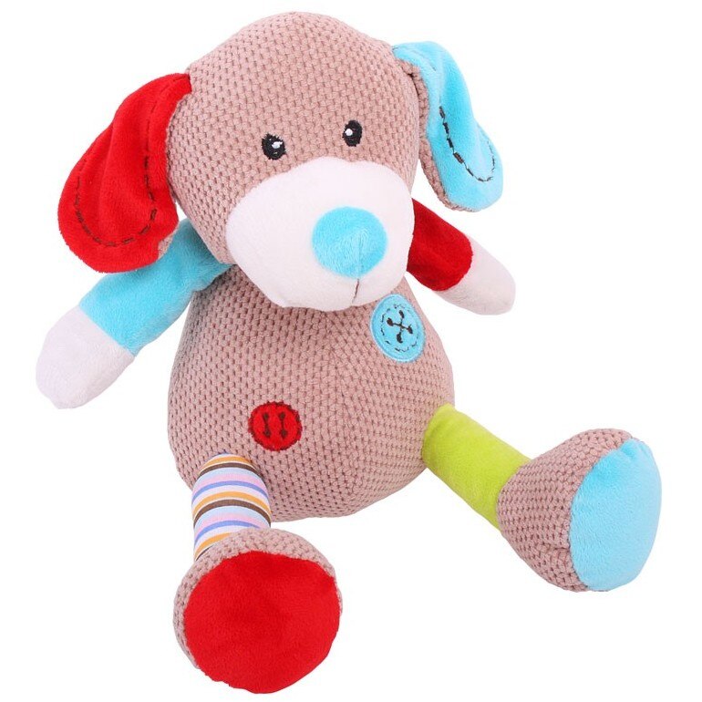 Jucarie interactiva Catelusul Bruno mare, blanita extrem de moale, 23 cm, 0 luni+