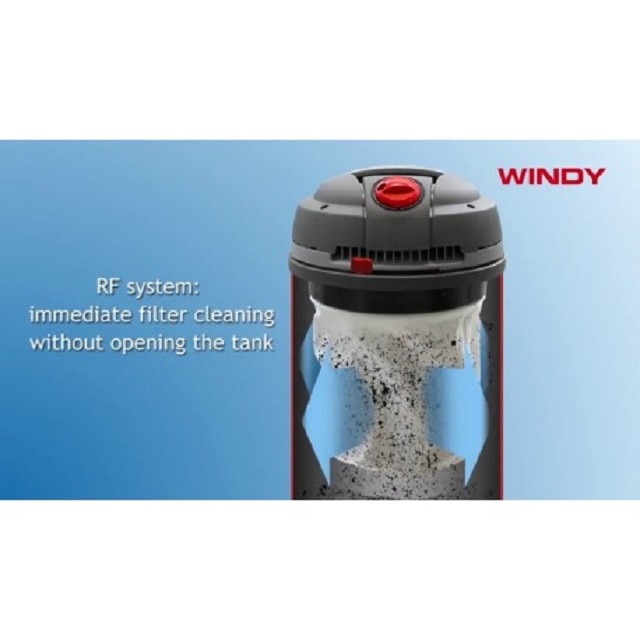 Aspirator profesional umed/uscat WINDY 378 IR LAVOR, 3 motoare, 3600W, cuva INOX, volum 78L