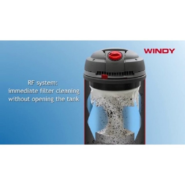 Aspirator profesional umed/uscat WINDY 365 IR LAVOR, 3 motoare, 3600W, cuva INOX, volum 65L