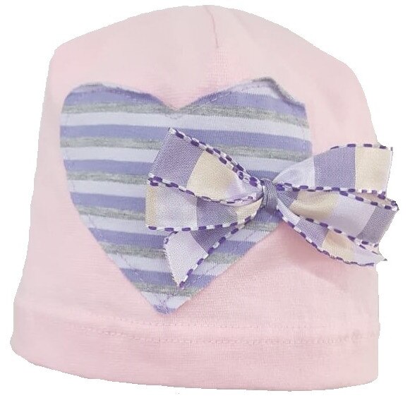 Fes Mic Pitic C155 cu inima si fundita aplicate, Roz