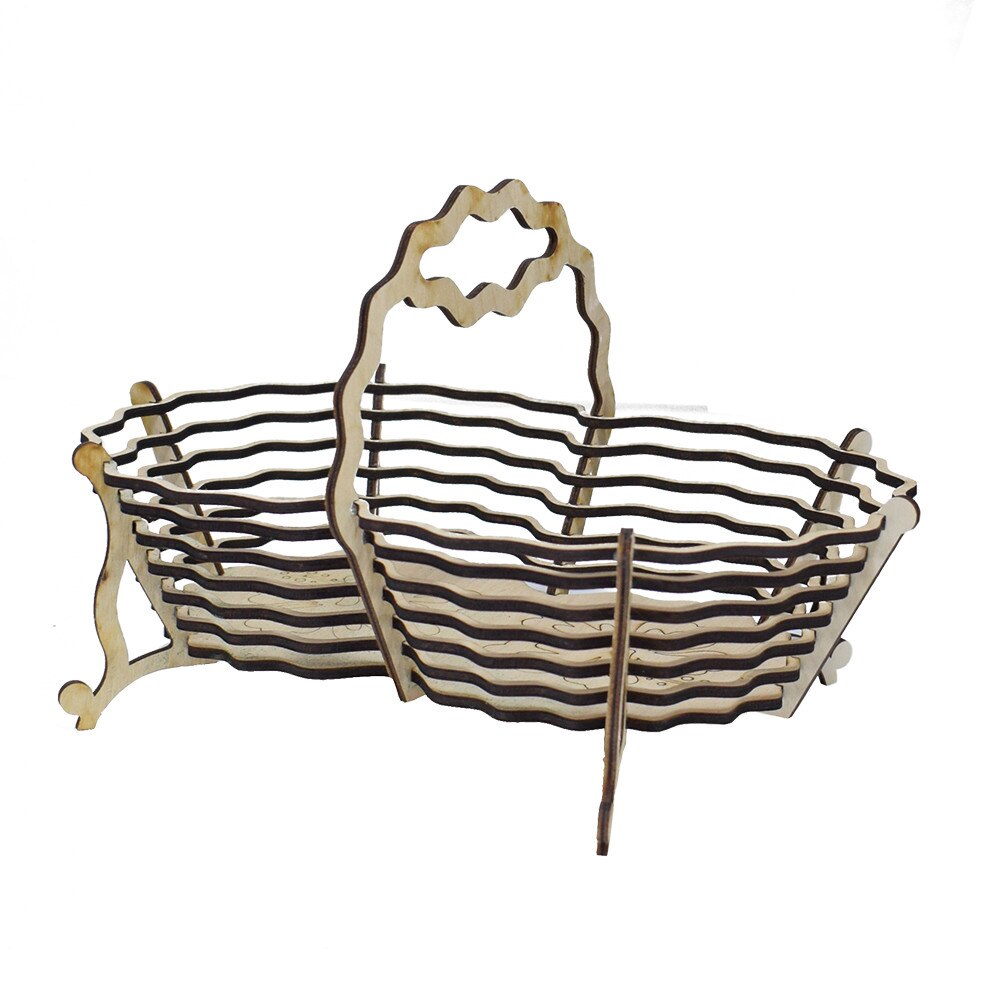 Cos pentru Flori Dublu din Lemn