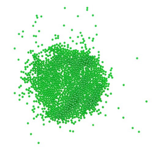 Bile decorative din hidrogel Orbeez, verde, 10g, biodegradabile