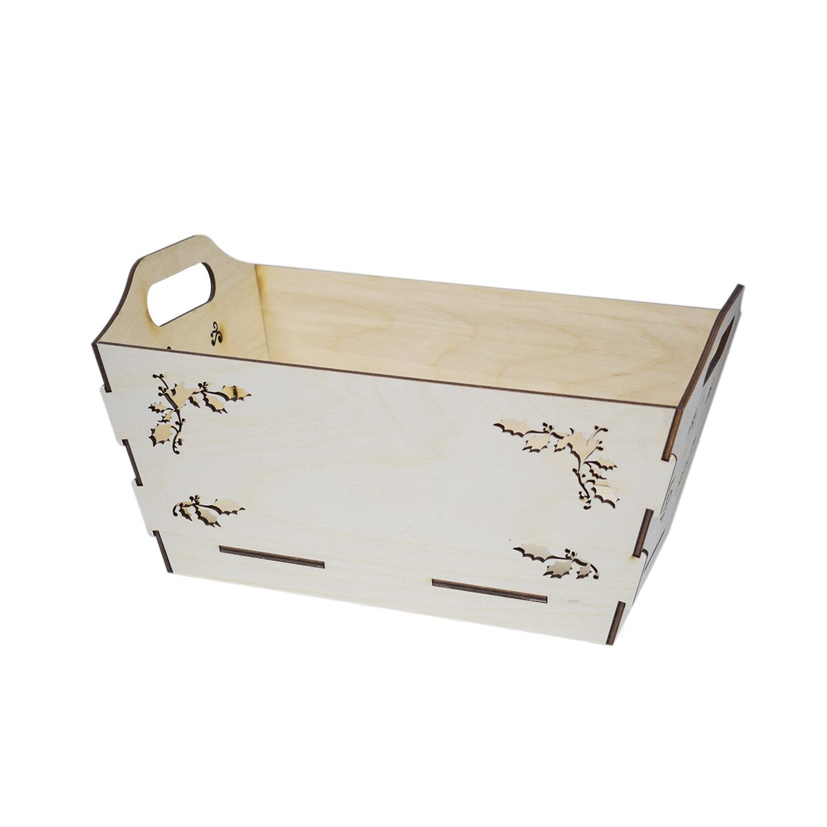 Cos Dreptunghiular Mediu din Lemn