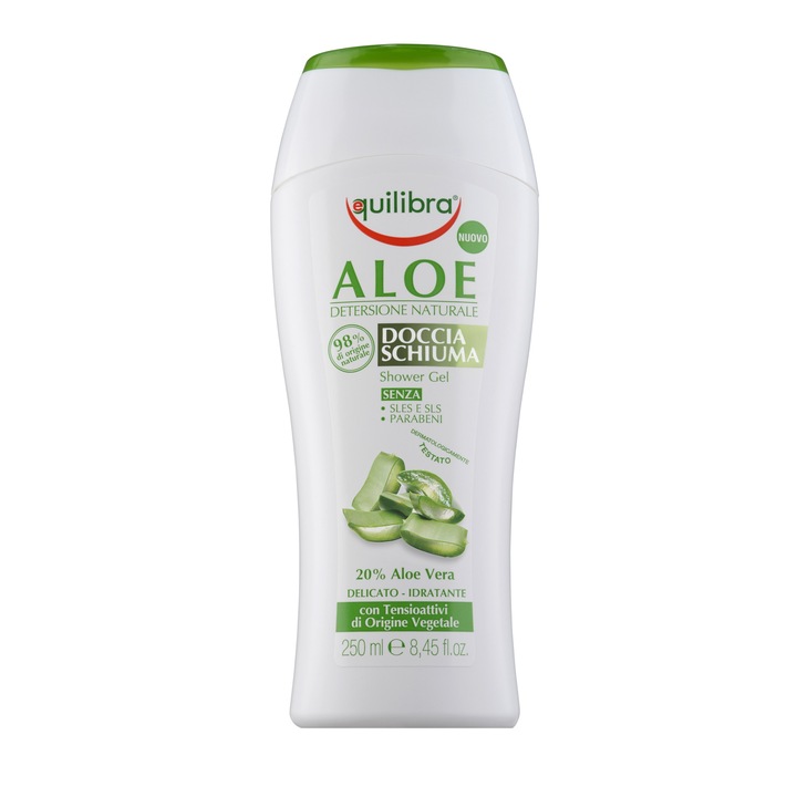 Tusfürdő, ALOE Finom tusfürdő, 20% Aloe Vera-val, 250 ml