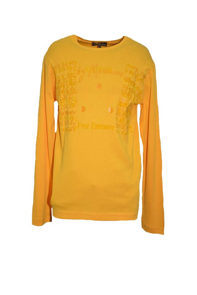 Pulover barbatesc de zi cu maneca lunga, D&J Exclusive, Galben, M