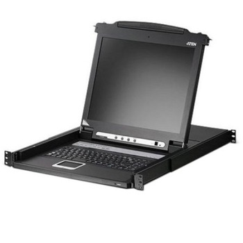 Consola cu tastatura touchpad , Aten , KVM , LCD , LED 19'' , USB PS/2 , IP Admin , 8 port Consola cu tastatura touchpad , Aten , KVM , LCD , LED 19'' , USB PS/2 , IP Admin , 8 port