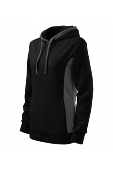 Hanorac dama cu gluga, 408-2, Negru Hanorac dama cu gluga, 408-2, Negru