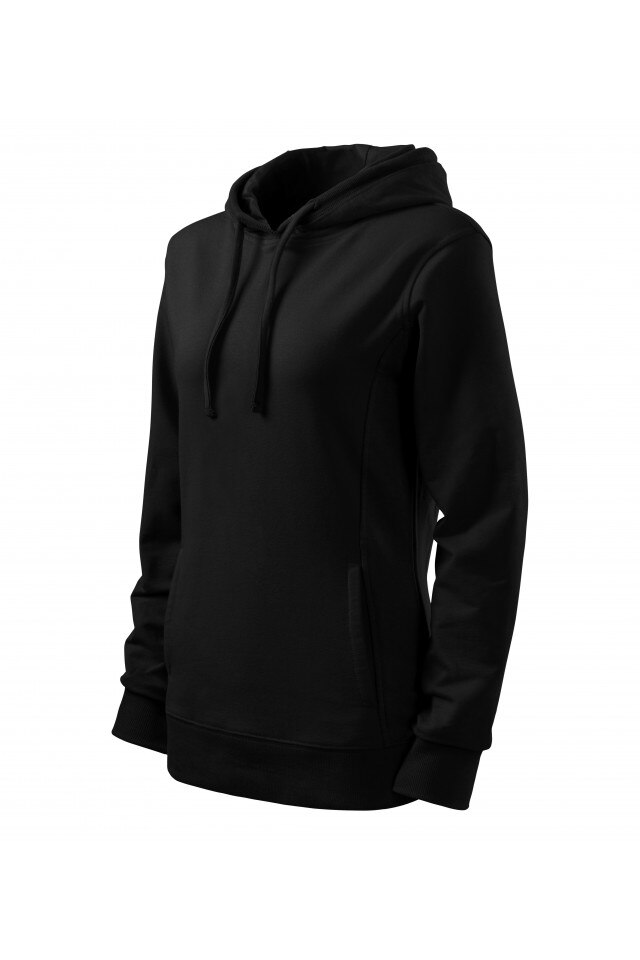 Hanorac dama cu gluga, 408-6, Negru/negru