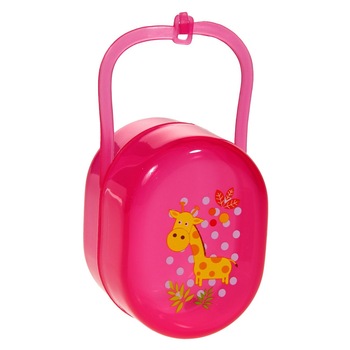 Cutie pentru suzeta, Zola®, roz, din plastic Cutie pentru suzeta, Zola®, roz, din plastic