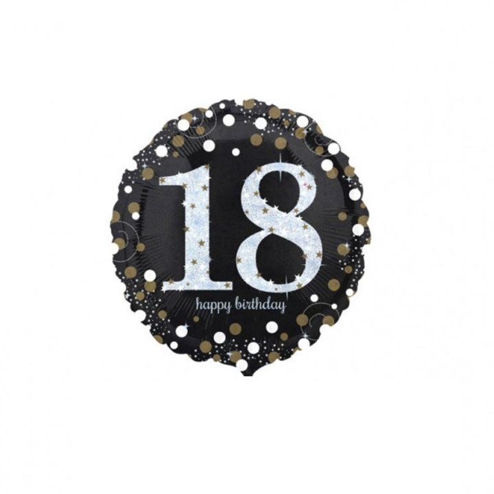 Фолиев балон 18 г. Happy Birthday надценка номер 1 8 43см