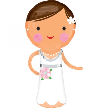 Balon folie Mireasa / Bride 48 x 101 cm Balon folie Mireasa / Bride 48 x 101 cm