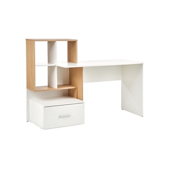 Birou HM Grosso stejar auriu - alb 149 x 105 x 50 cm Birou HM Grosso stejar auriu - alb 149 x 105 x 50 cm