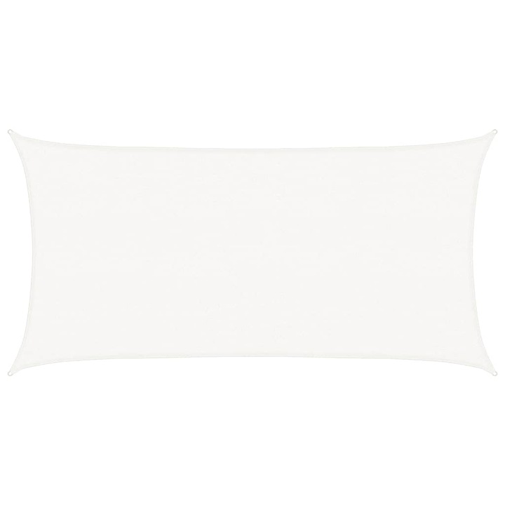 Panza parasolar vidaXL, HDPE, dreptunghiulara, 2 x 4 m, alb, 1.05 kg