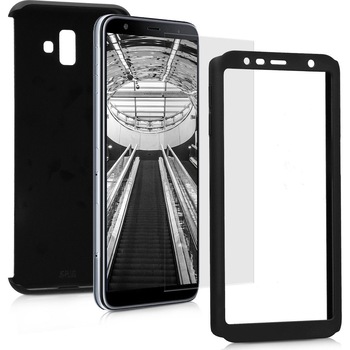 Husa Samsung Galaxy J6 Plus 2018 Flippy Full Cover 360 Negru Folie de protectie Husa Samsung Galaxy J6 Plus 2018 Flippy Full Cover 360 Negru Folie de protectie