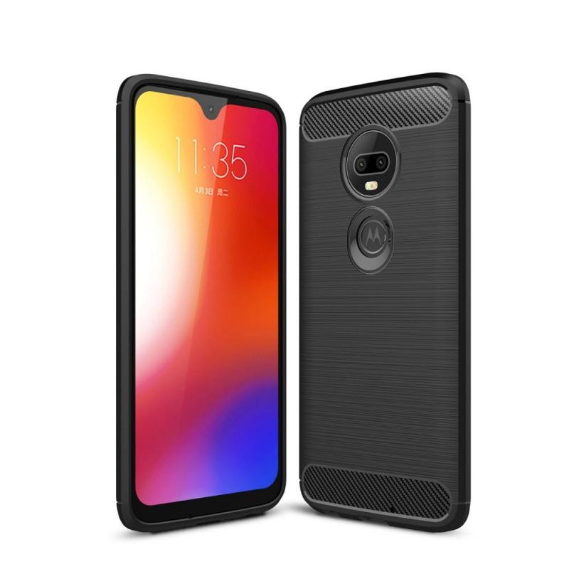 Carcasa TECH-PROTECT TPUCARBON Motorola Moto G7 Play Black