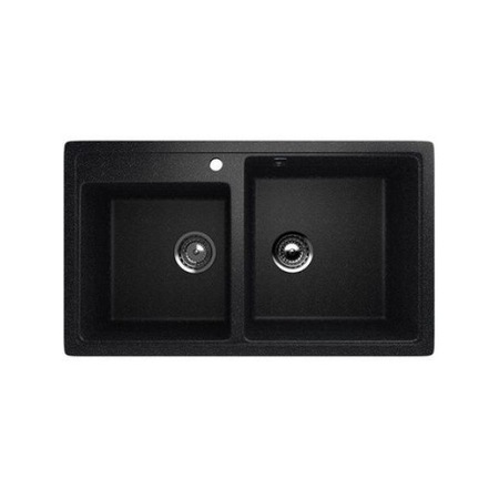 Chiuveta De Bucatarie Ulgran Cu 2 Cuve Neagra 415 X 395 Si 350 X 340 Emag Ro