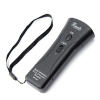 Aparat cu ultrasunete anti caini, cu laser, negru