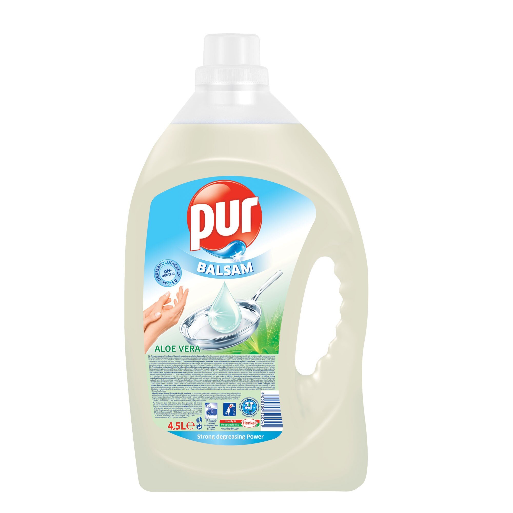 Detergent vase Pur Professional Balsam Aloe Vera Silk Touch 4.5l