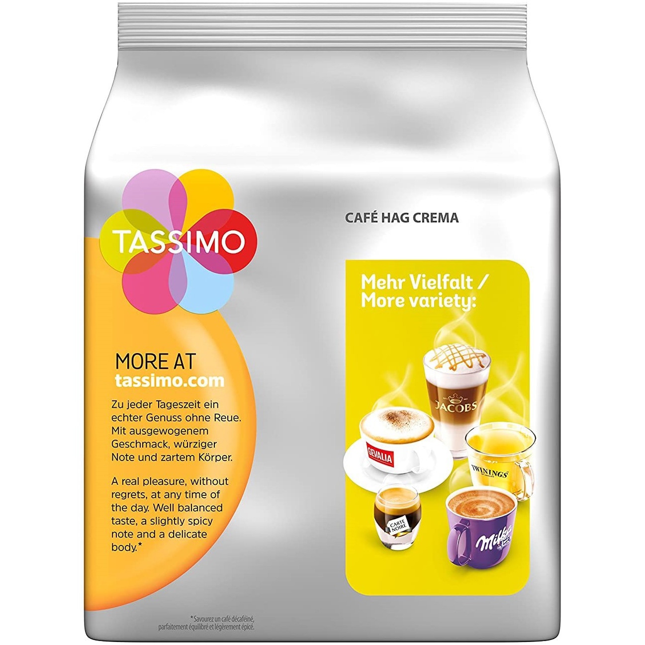 Capsule café Tassimo l'or café long intense café en dosettes x16 - 104  gr
